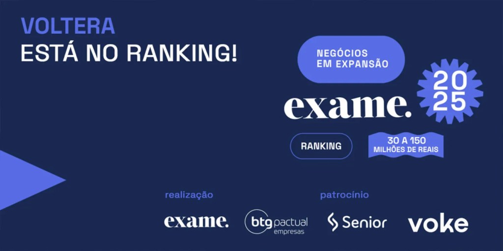 Ranking Negócios em Expansão 2025: Voltera se destaca entre as empresas que mais crescem no Brasil