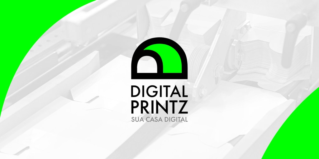 Logo Digital Printz, em matéria sobre case