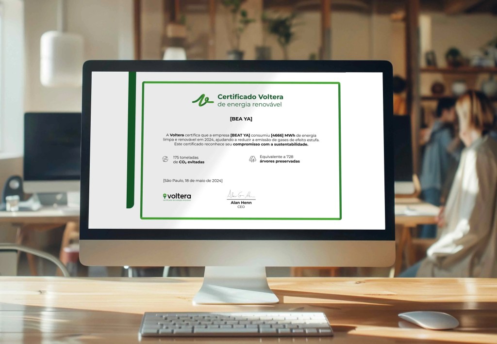 Certificado Voltera de Energia Renovável
